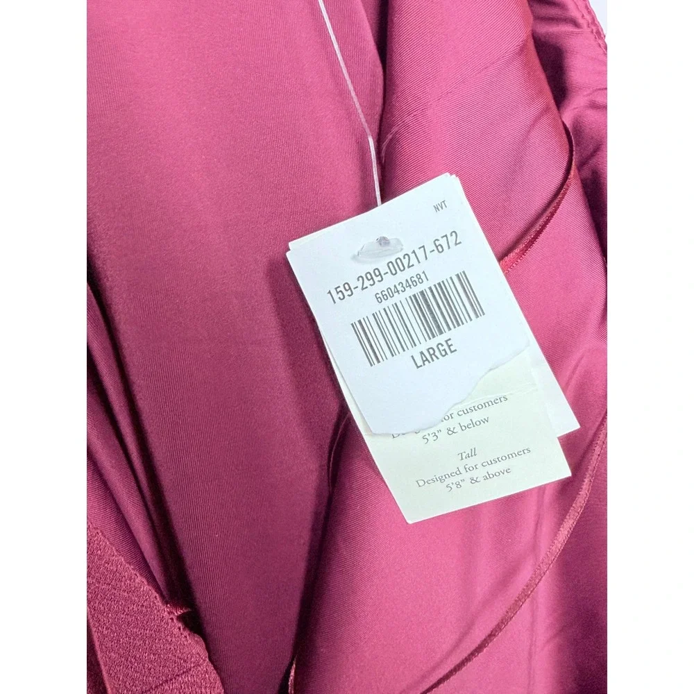 Abercrombie & Fitch Maroon V-Neck Maxi Dress Large NWT Maroon Layered Hem Party